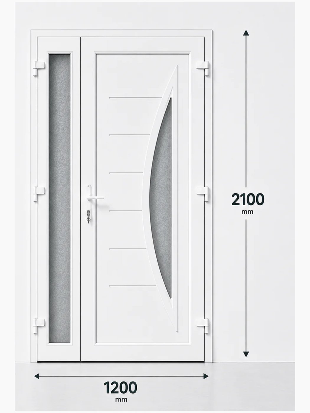 Porta D’ingresso IN PVC 2 Ante M.5 1200X2100