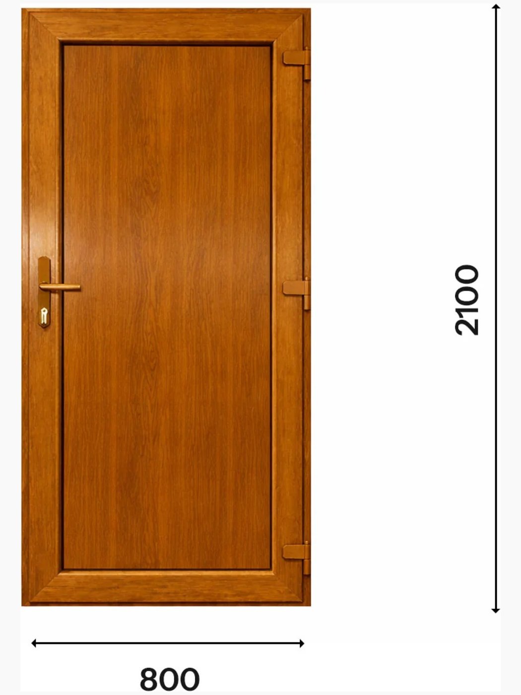 Porta D’ingresso in Pvc Base G. Oak – 800 x 2100