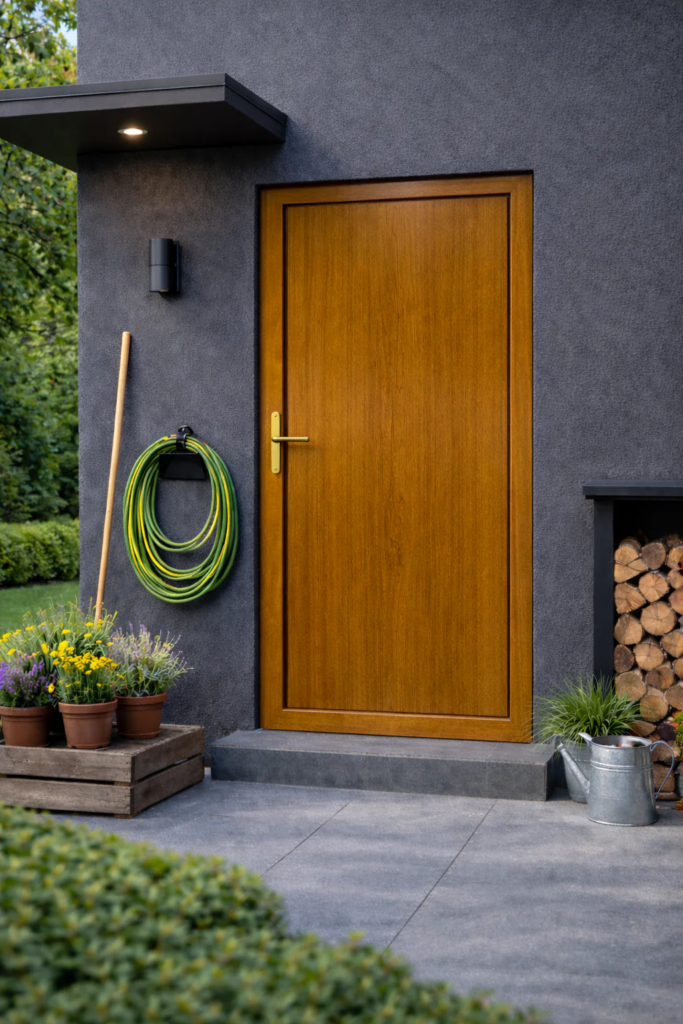 Porta D'ingresso in Pvc Base G. Oak - 900 x 2100