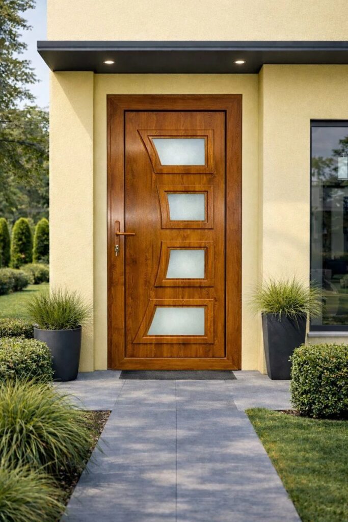 Porta D'ingresso in Pvc G. Oak M. 1 - 900 x 2100