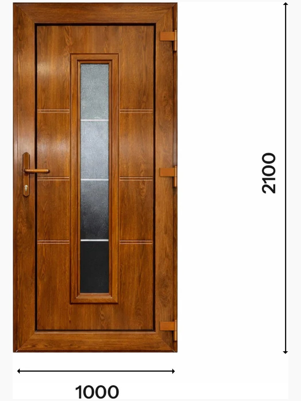 Porta D’ingresso in Pvc G. Oak M.3 – 1000 x 2100