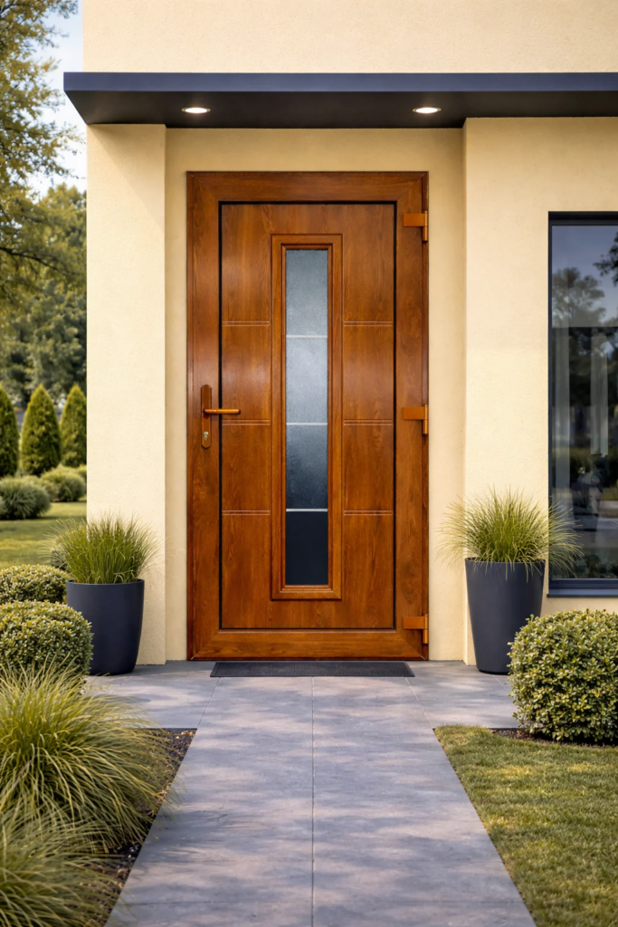 Porta D'ingresso in Pvc G. Oak M.3 - 900 x 2100