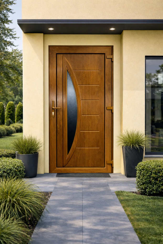 Porta D'ingresso in Pvc G. Oak M.5 - 900 x 2100